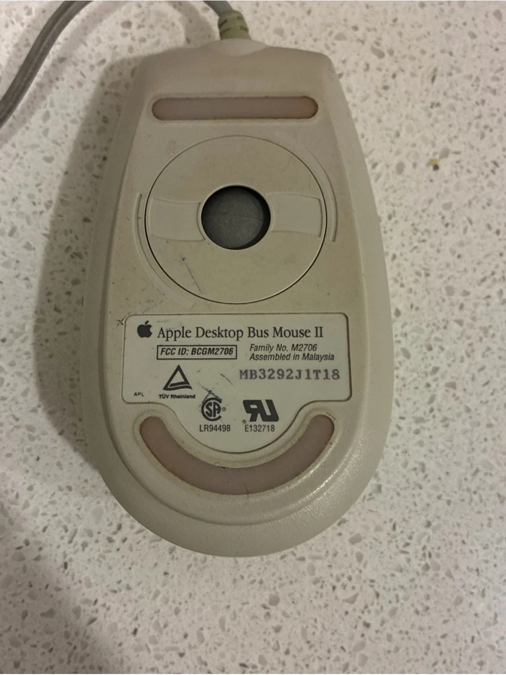 Apple Beige PS/2 Wired Desktop Mouse